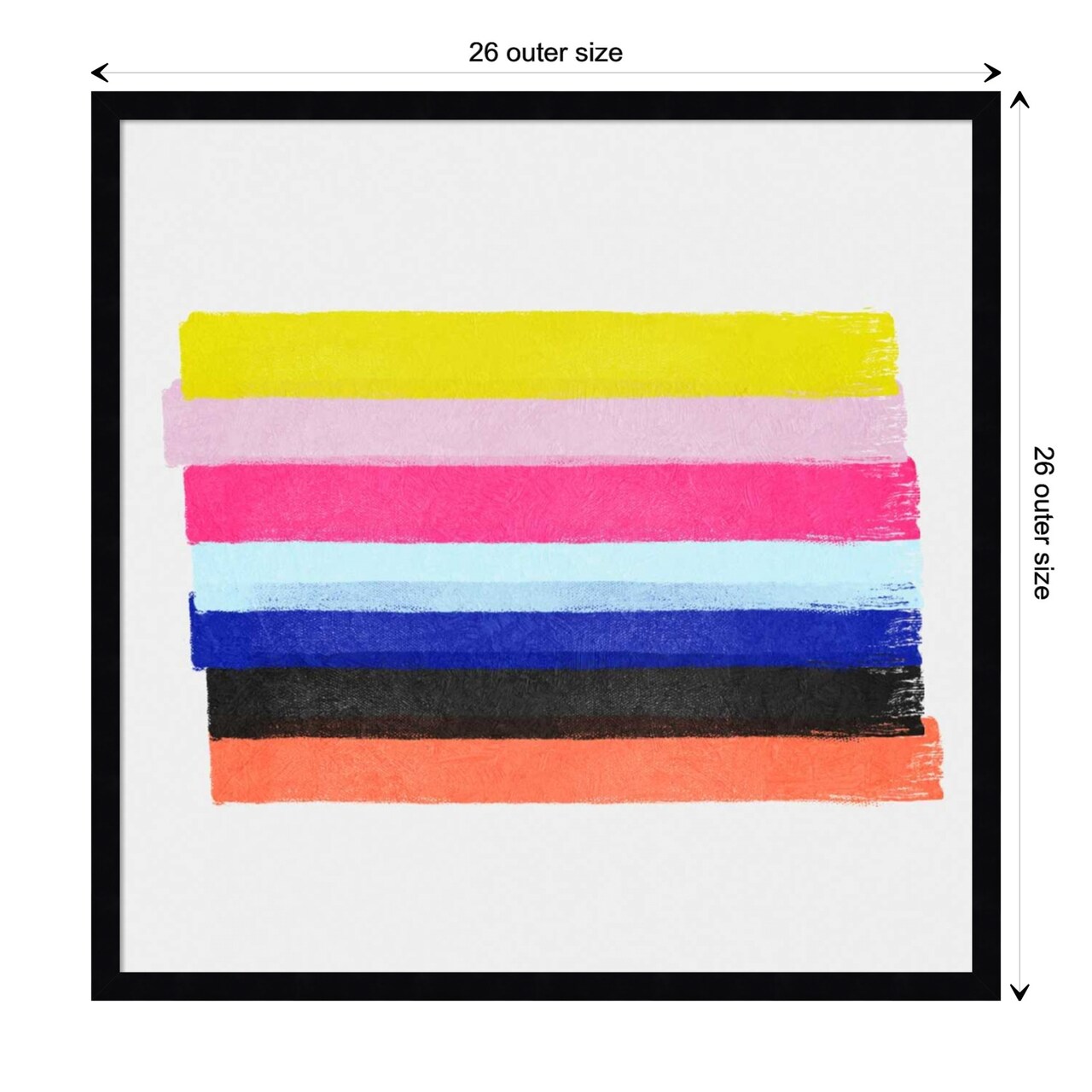 Linear Illusions III by Christine Essue Wood Framed Wall Art Print